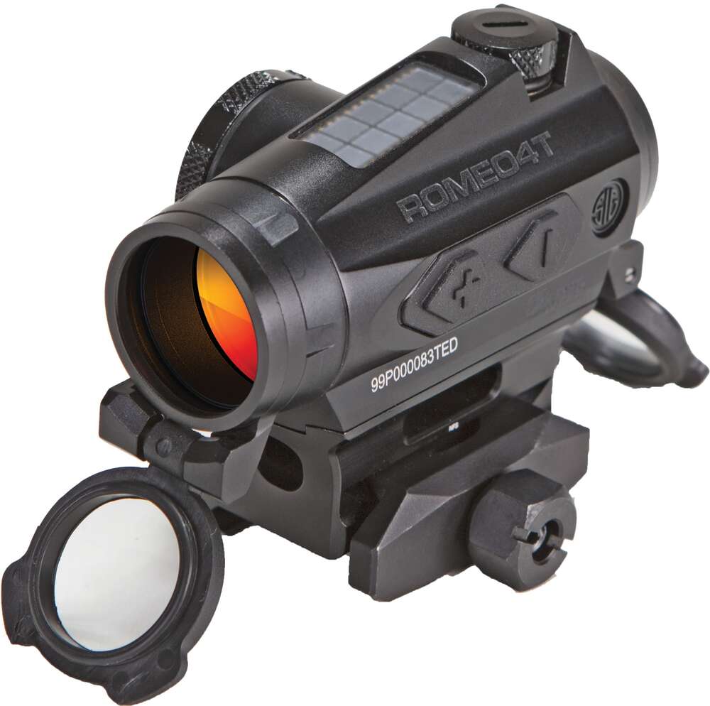 Sights Lasers Sig Sauer Ready Series ROMEO4T RED DOT  BALLISTIC CIRCLE DOT SOLAR 0.5 MOA HEX BOLT MT SPACER FDE